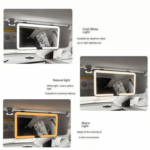 LED Car Visor Vanity Mirror | Glow Touch-Ups on the Go