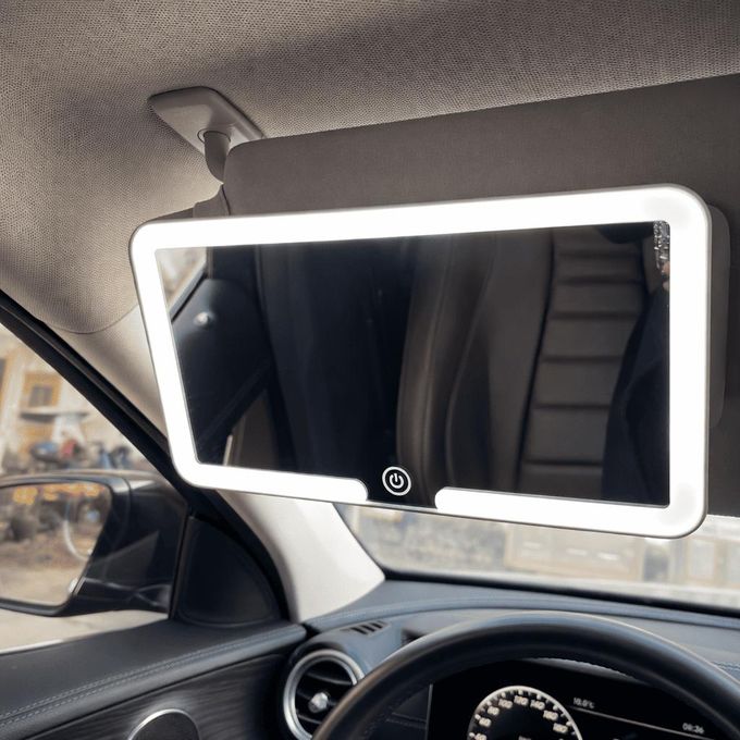 LED Car Visor Vanity Mirror | Glow Touch-Ups on the Go